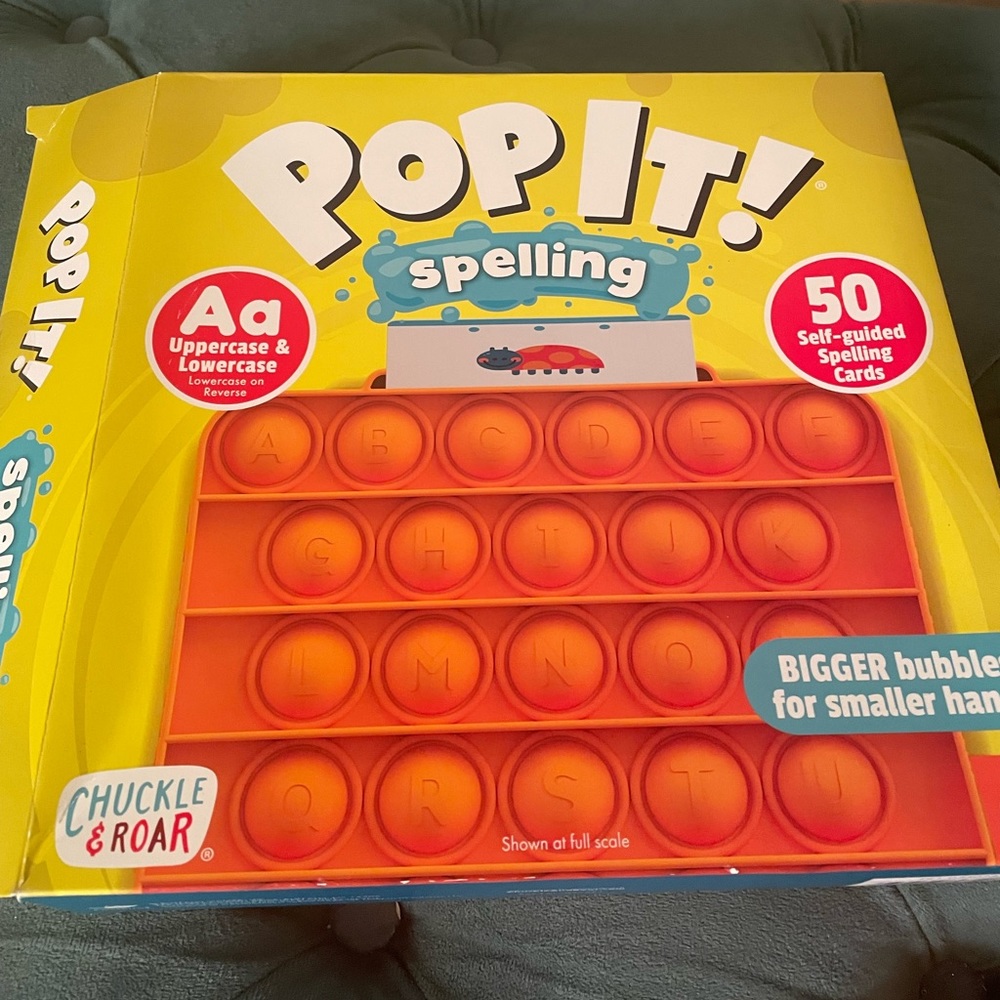 Pop It! Spelling (uppercase on one side, lowercase on the other side.)
